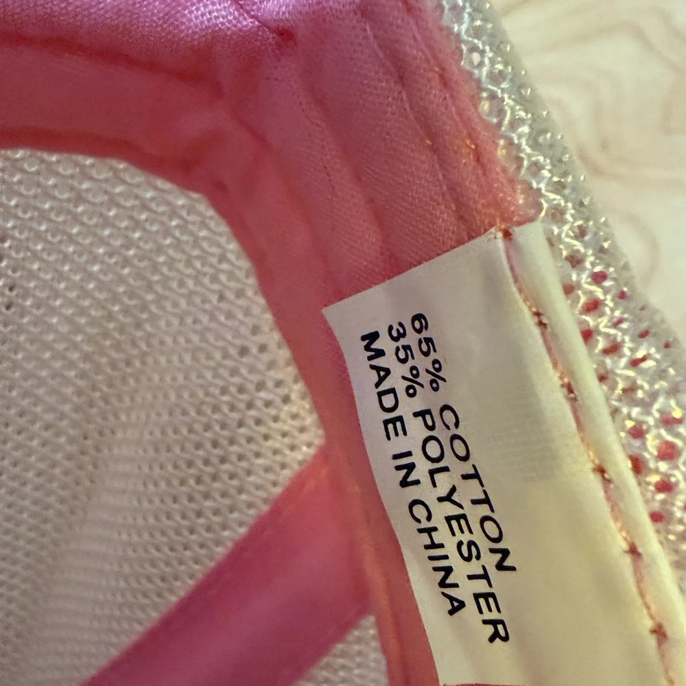 CAT- Caterpillar Pink and White Mesh Women Cap